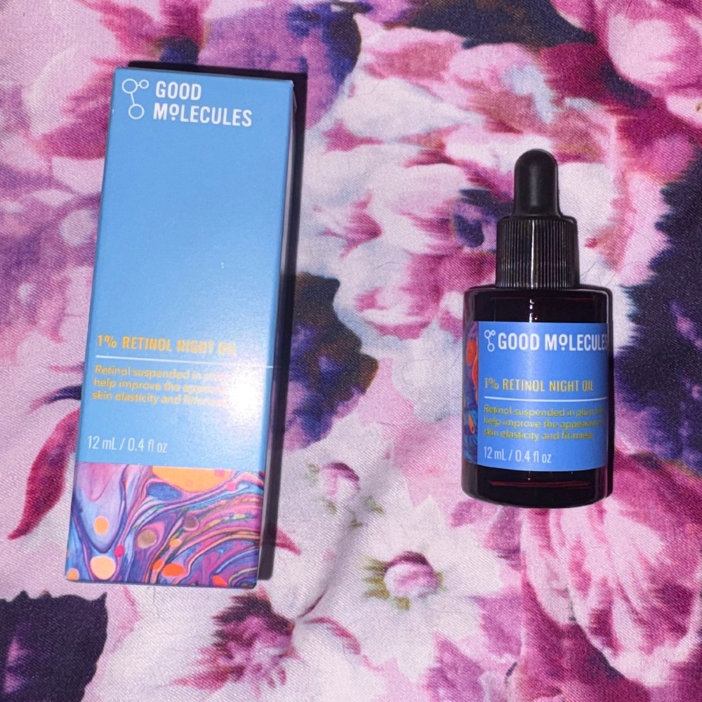 NEW IN BOX GOOD MOLECULES 1% Retinol Night Oil 0.40 fl oz/12ml FINE LINES